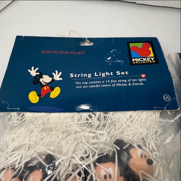Disney Mickey Unlimited Figural String Lights 2 Sets New In Packages - Picture 4 of 12